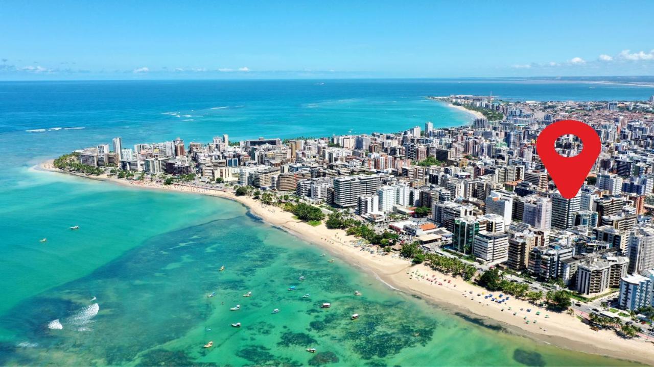 Edf Promenade - Apartamento Com 2 Quartos Climatizados A 150M Da Beira-Mar De Ponta Verde - Piscina, Academia, Sauna, Lavanderia, Home Cine, Churrasqueira, Salao De Jogos, Area Kids Maceió Εξωτερικό φωτογραφία
