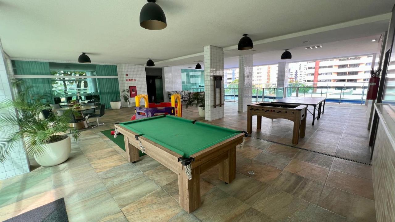Edf Promenade - Apartamento Com 2 Quartos Climatizados A 150M Da Beira-Mar De Ponta Verde - Piscina, Academia, Sauna, Lavanderia, Home Cine, Churrasqueira, Salao De Jogos, Area Kids Maceió Εξωτερικό φωτογραφία